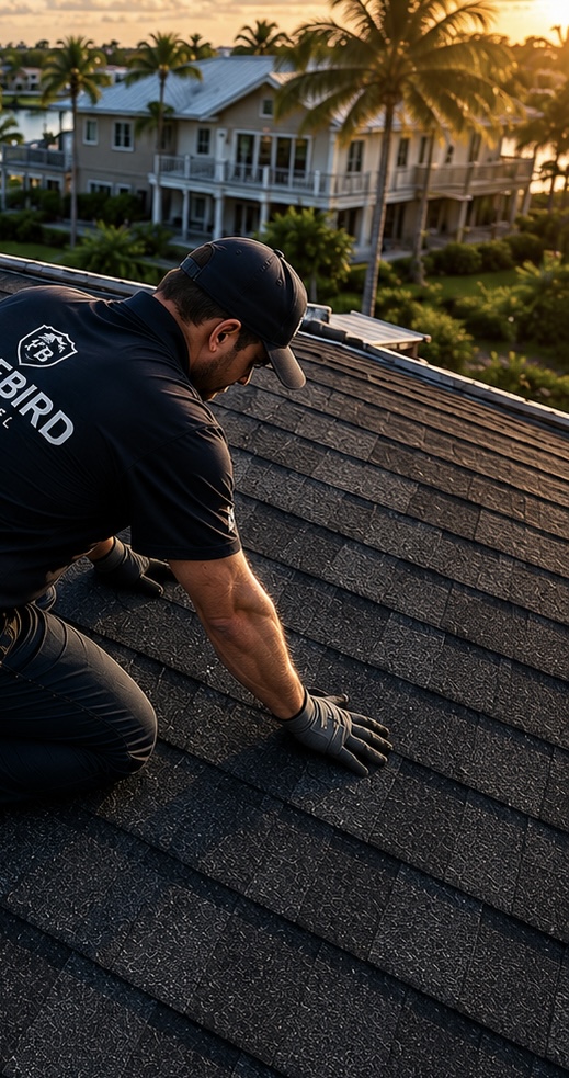 FreeBird crew installing a Florida roof